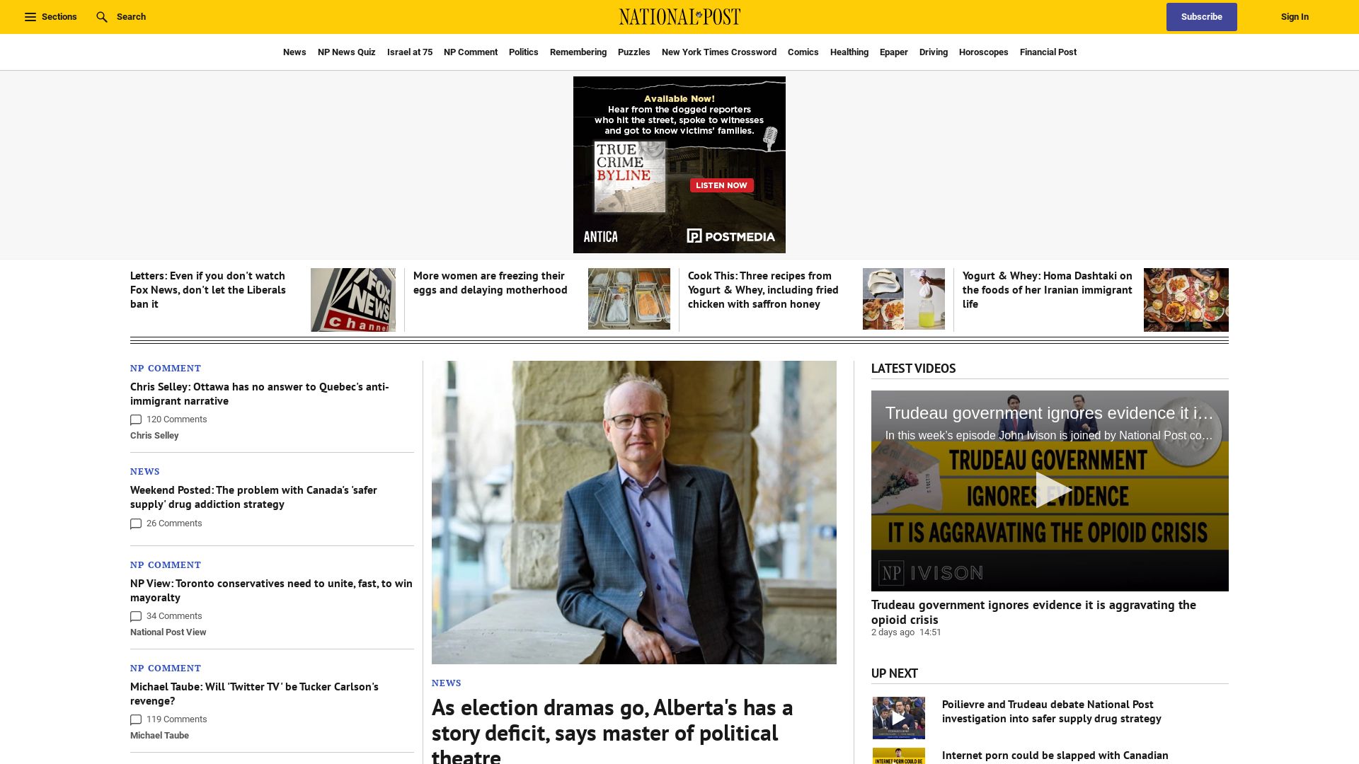 Estado web nationalpost.com está   ONLINE