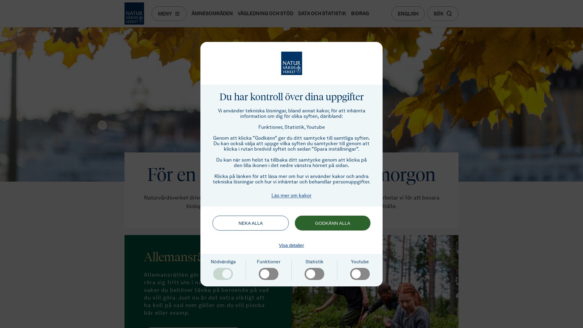 Estado web naturvardsverket.se está   ONLINE