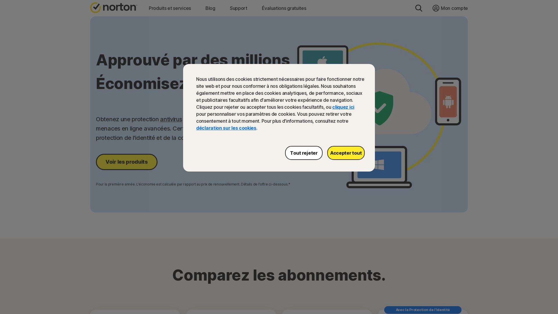 Estado web norton.com está   ONLINE