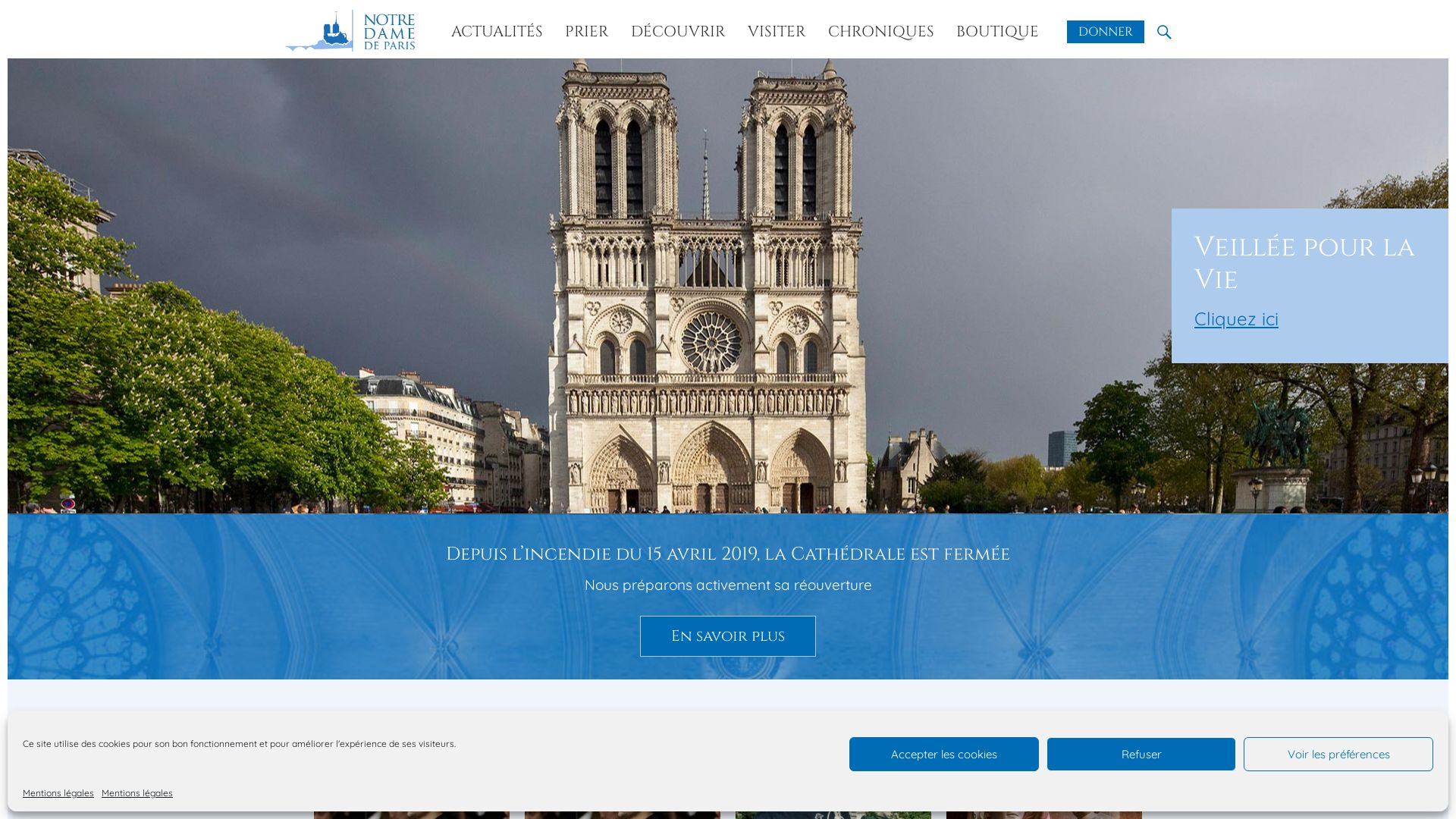 Estado web notredamedeparis.fr está   ONLINE