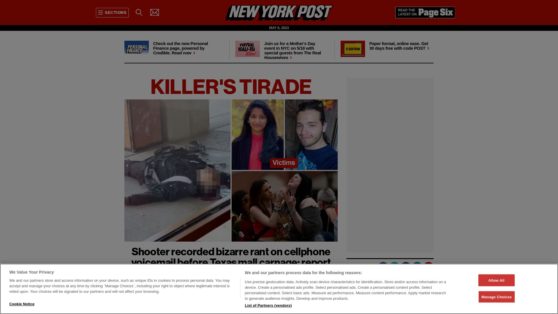 Estado web nypost.com está   ONLINE