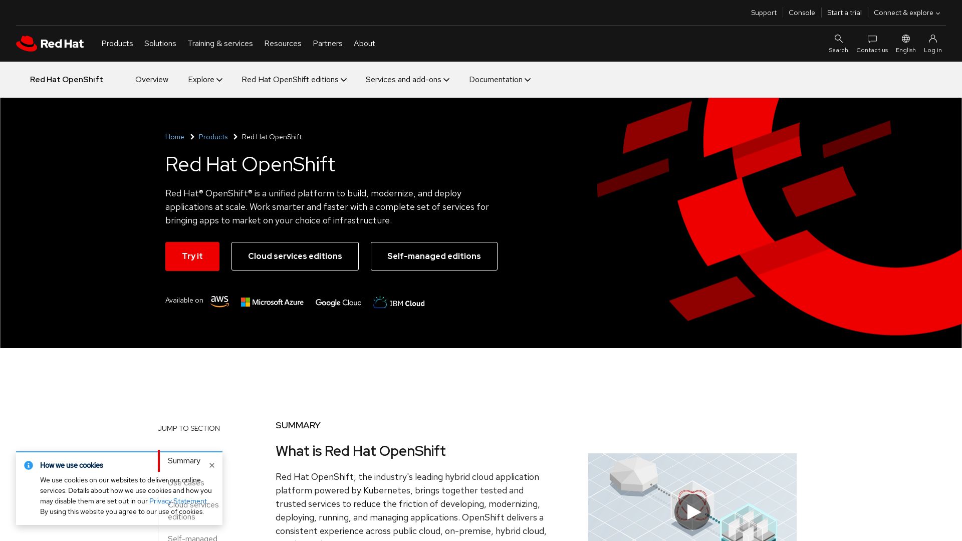 Estado web openshift.com está   ONLINE