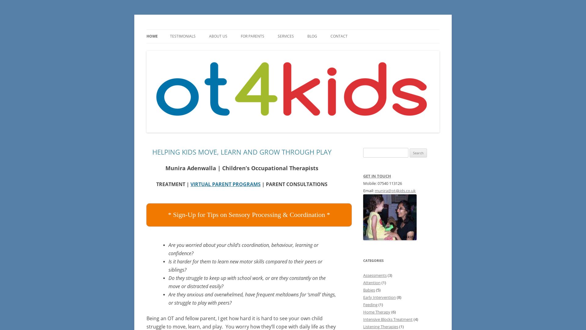 Estado web ot4kids.co.uk está   ONLINE