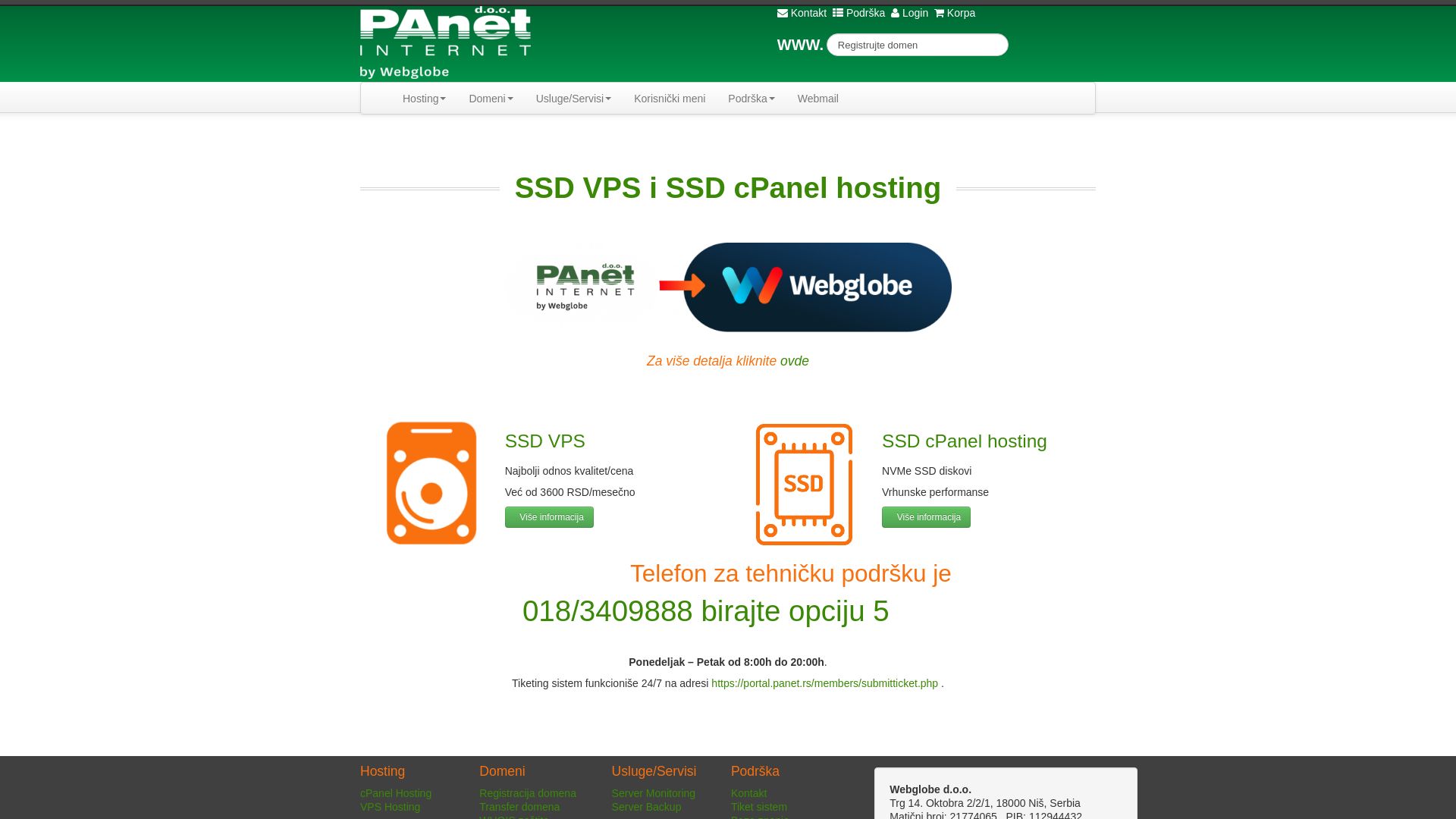 Estado web panet.rs está   ONLINE