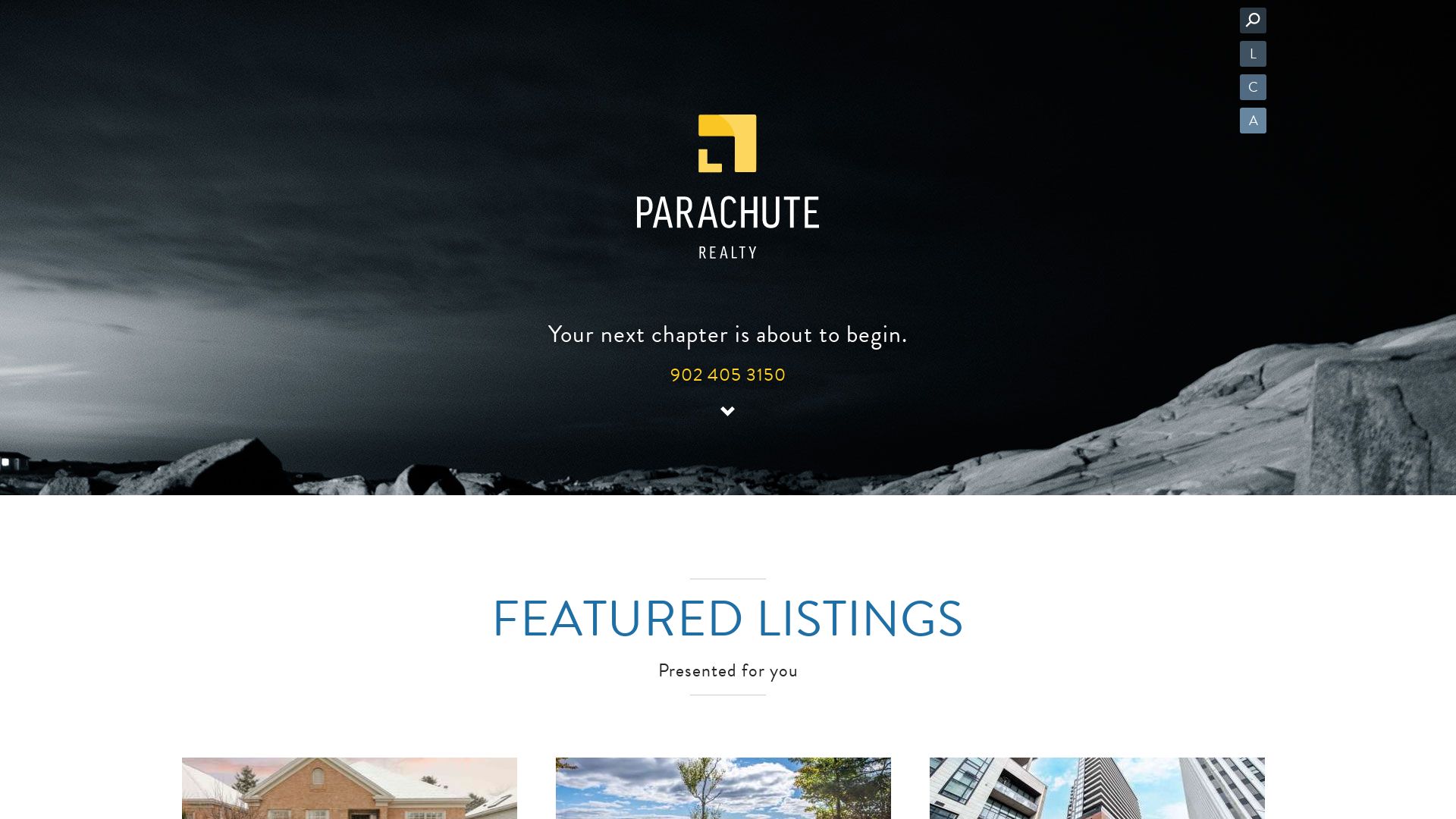 Estado web parachuterealty.ca está   ONLINE