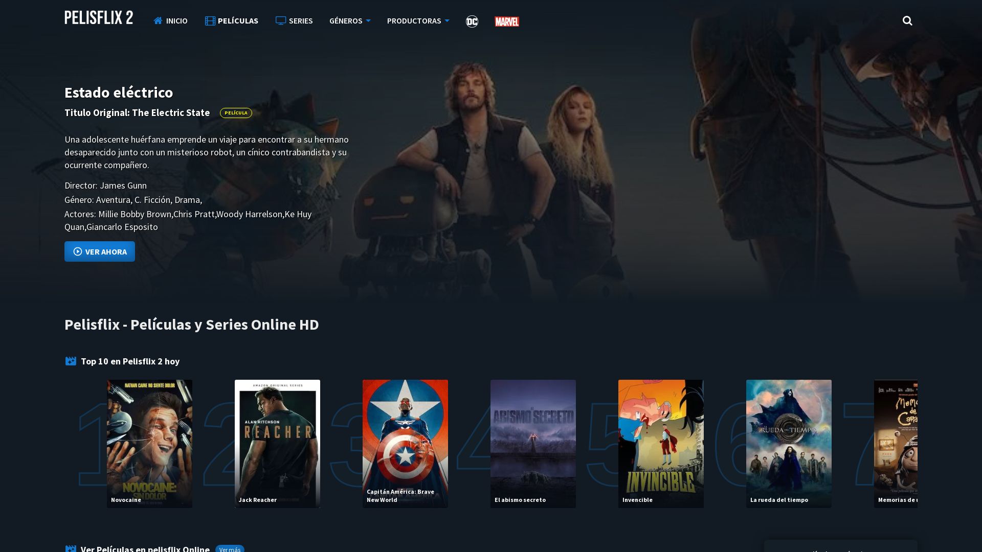 Estado web pelisflix2.college está   ONLINE