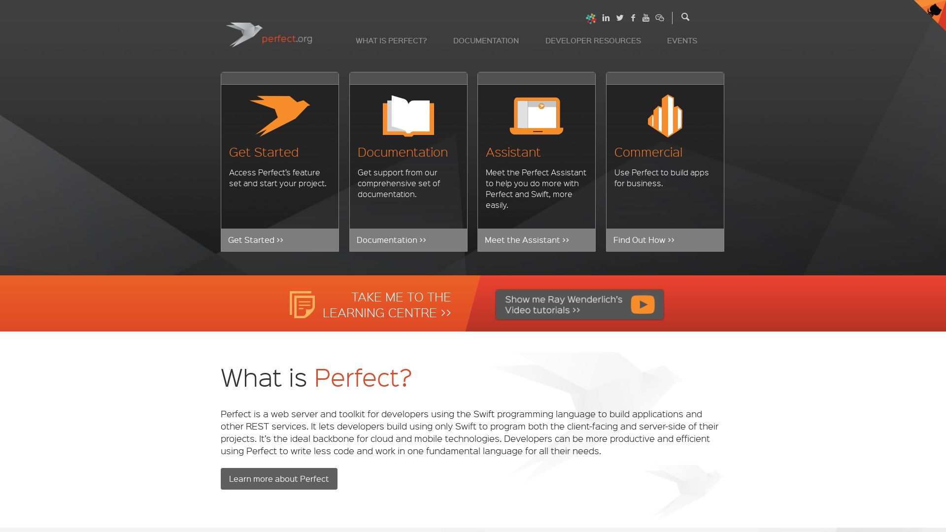 Estado web perfect.org está   ONLINE