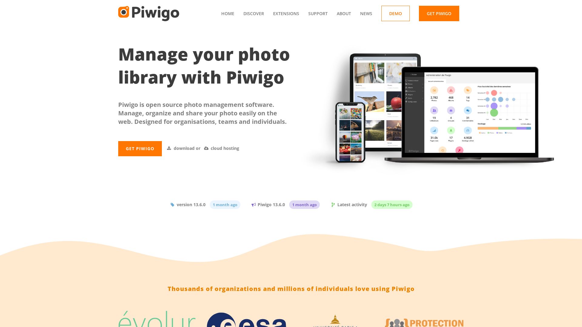 Estado web piwigo.org está   ONLINE