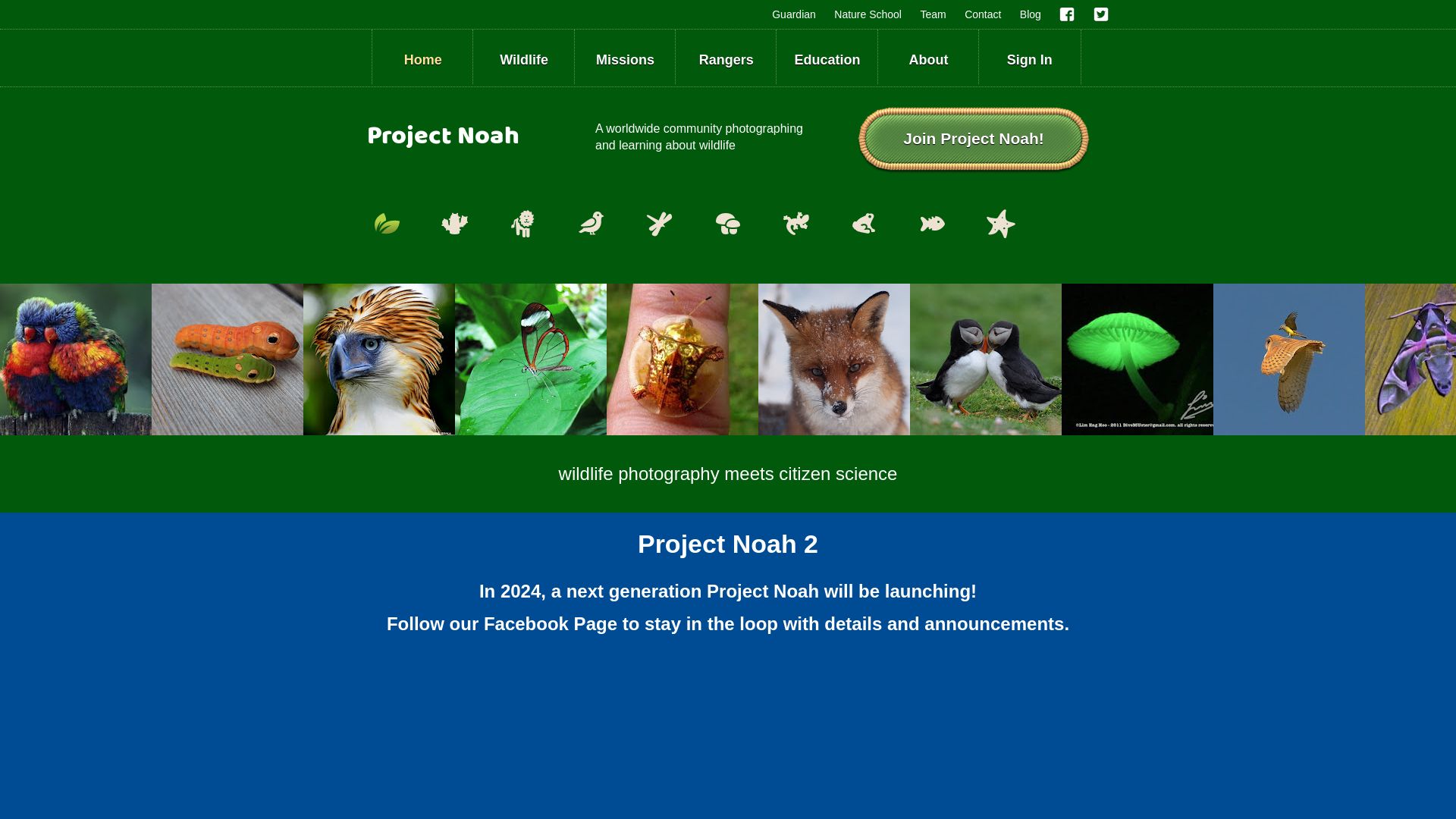 Estado web projectnoah.org está   ONLINE