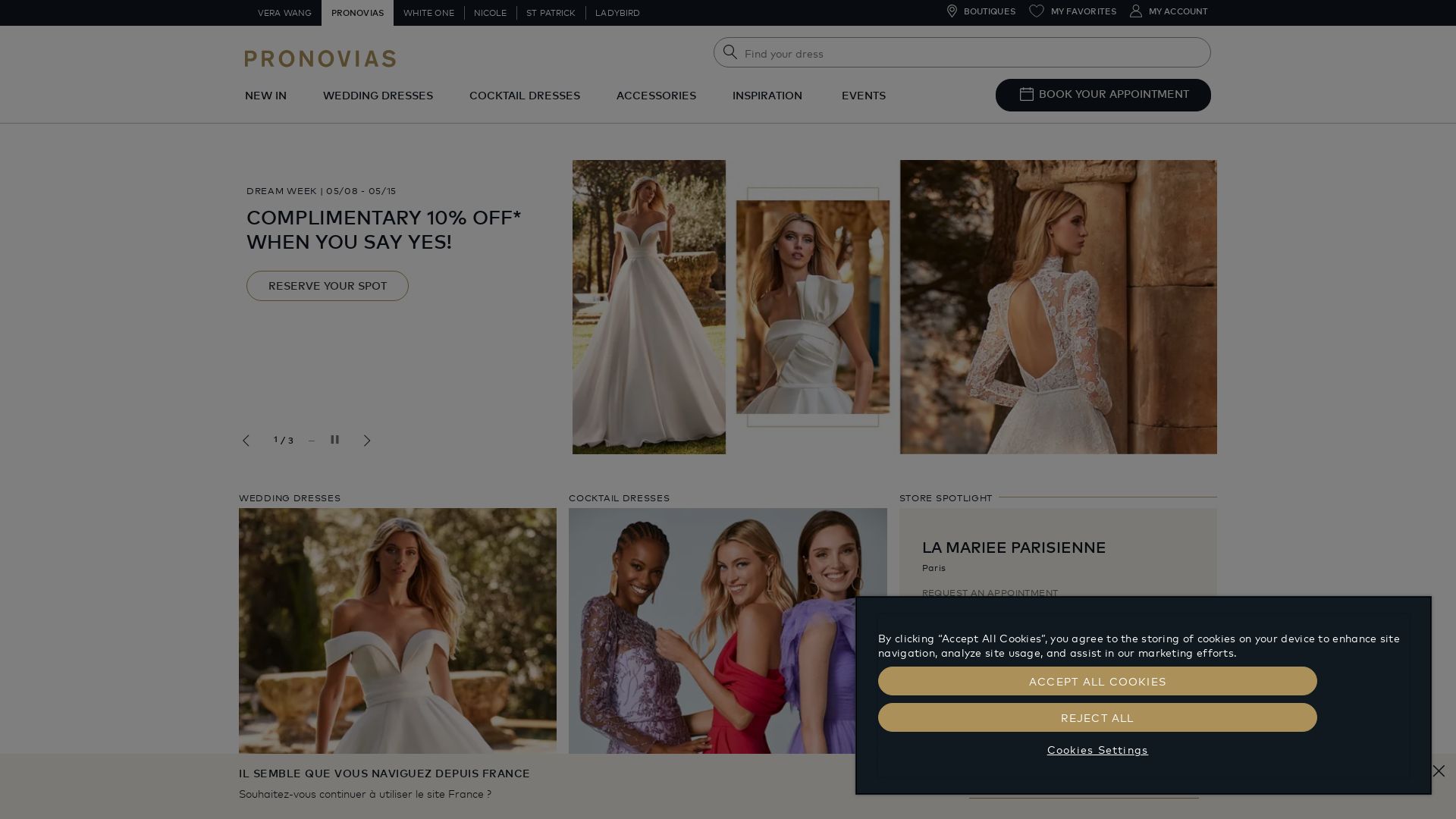 Estado web pronovias.com está   ONLINE