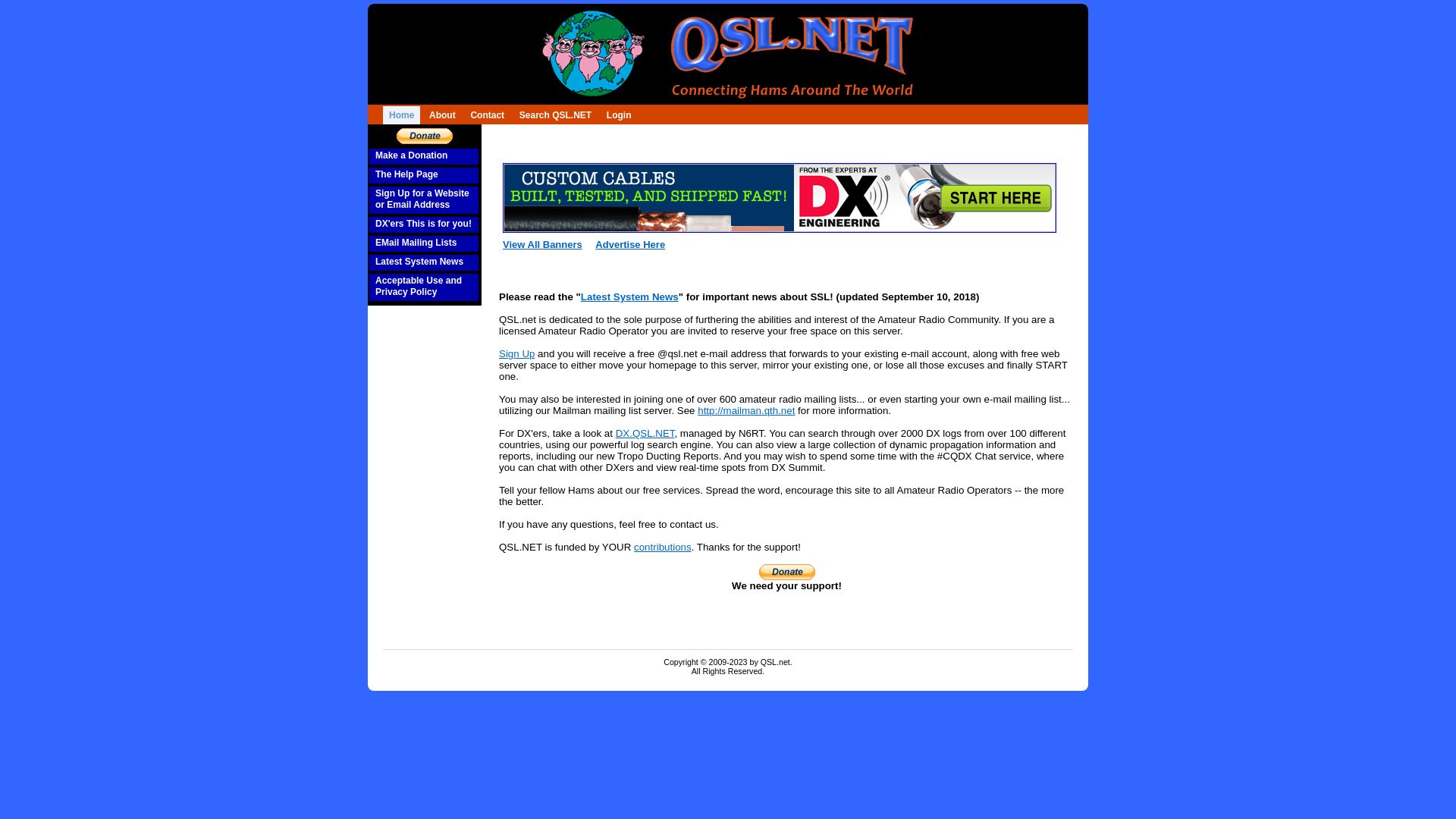 Estado web qsl.net está   ONLINE