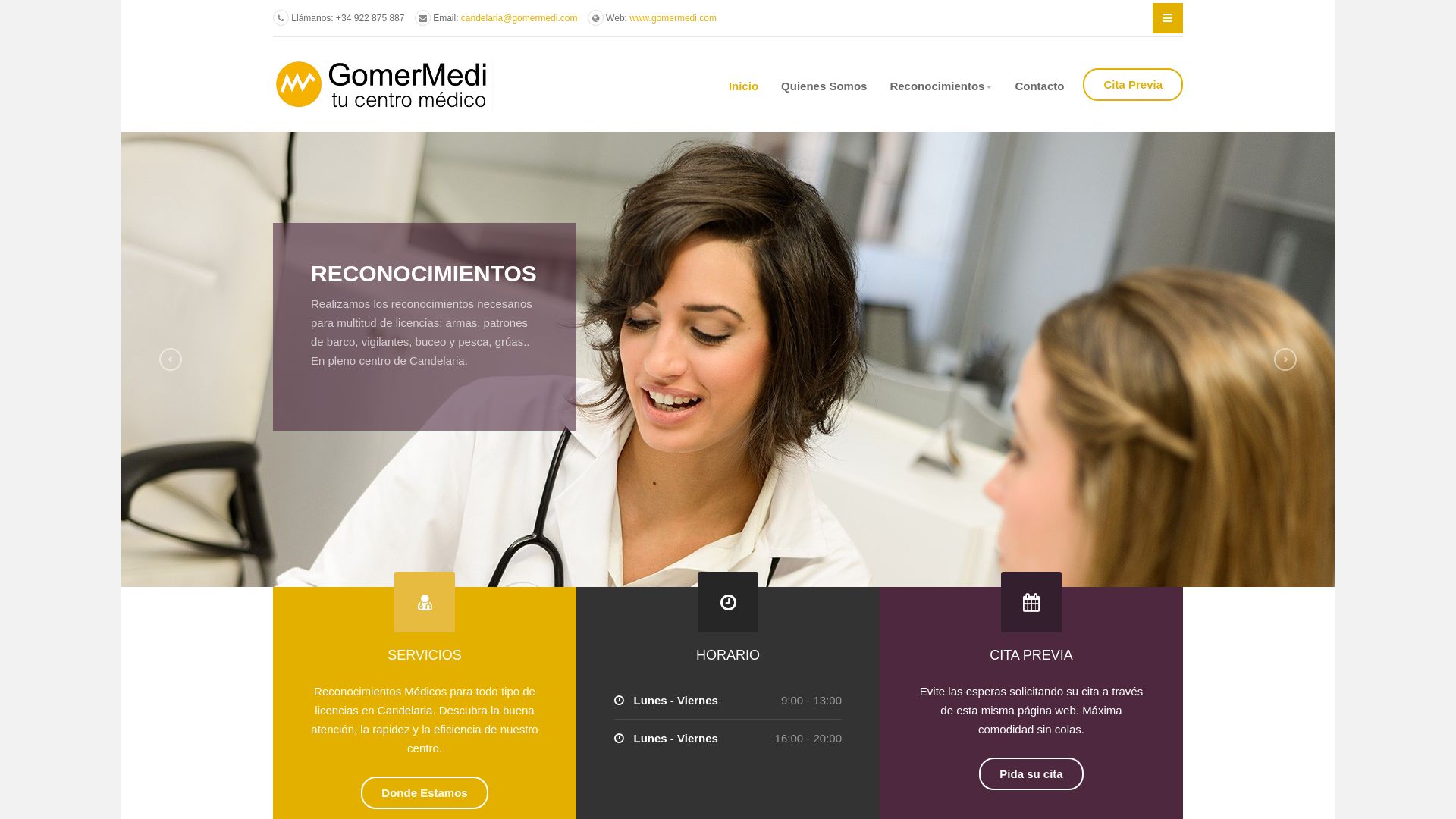 Estado web reconocimientoscandelaria.com está   ONLINE