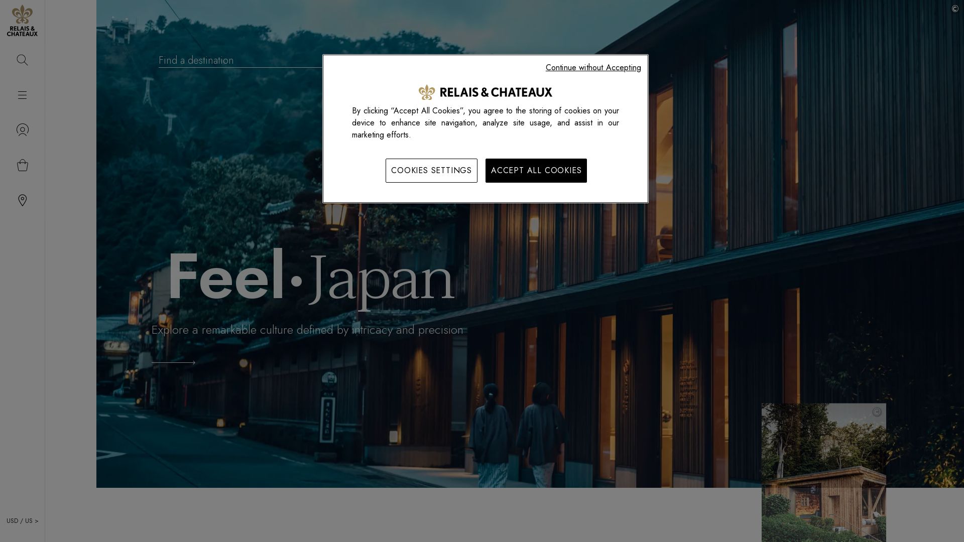 Estado web relaischateaux.com está   ONLINE