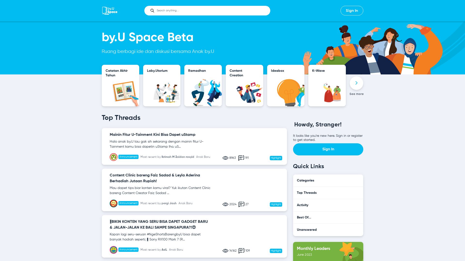 Estado web space.byu.id está   ONLINE