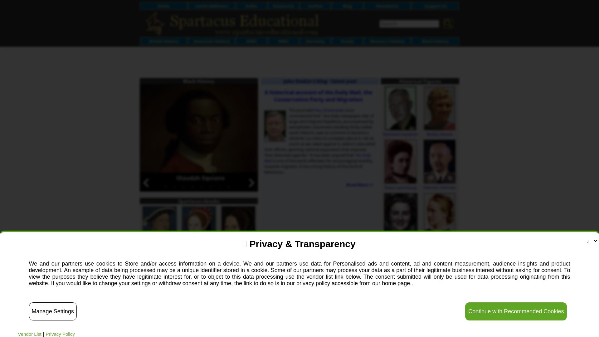 Estado web spartacus-educational.com está   ONLINE