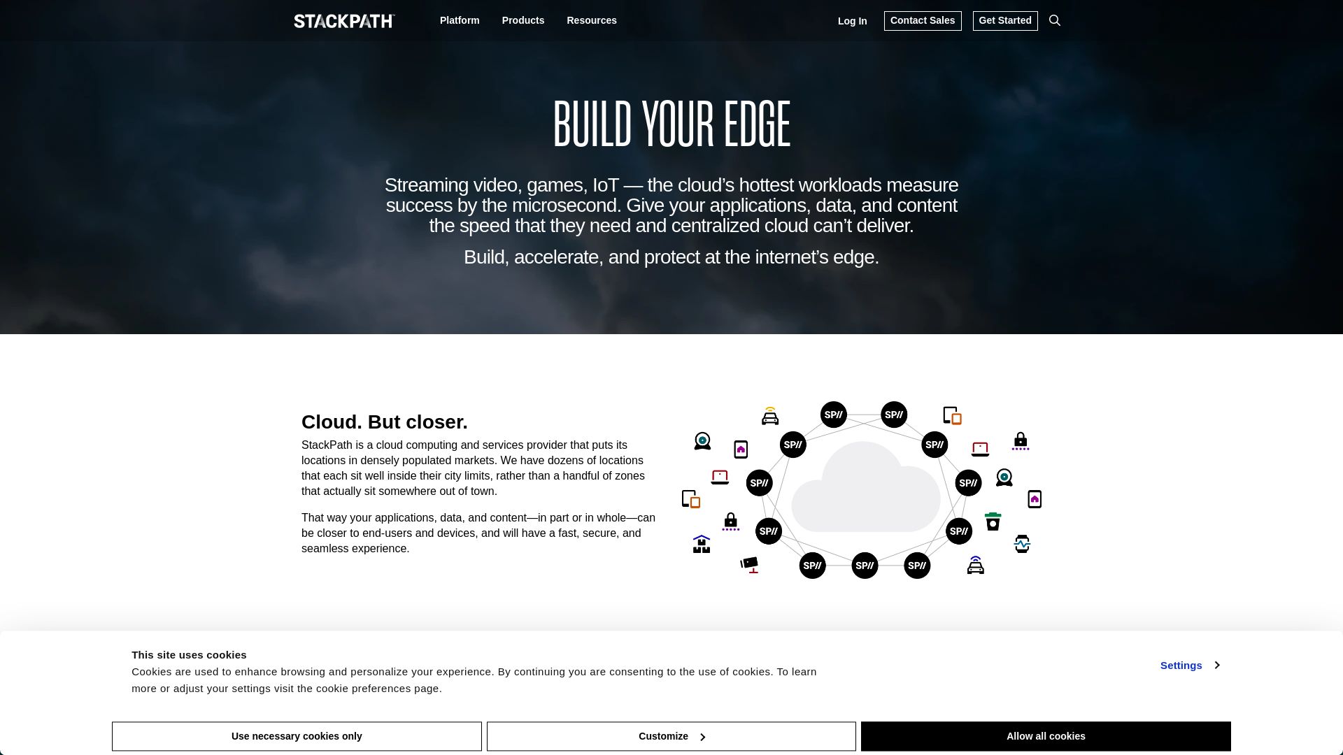 Estado web stackpath.com está   ONLINE