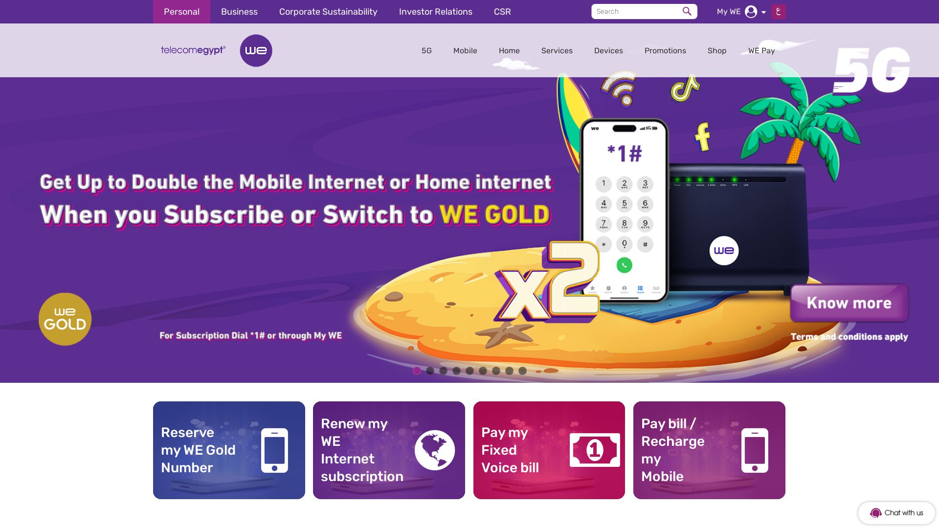 Estado web te.eg está   ONLINE