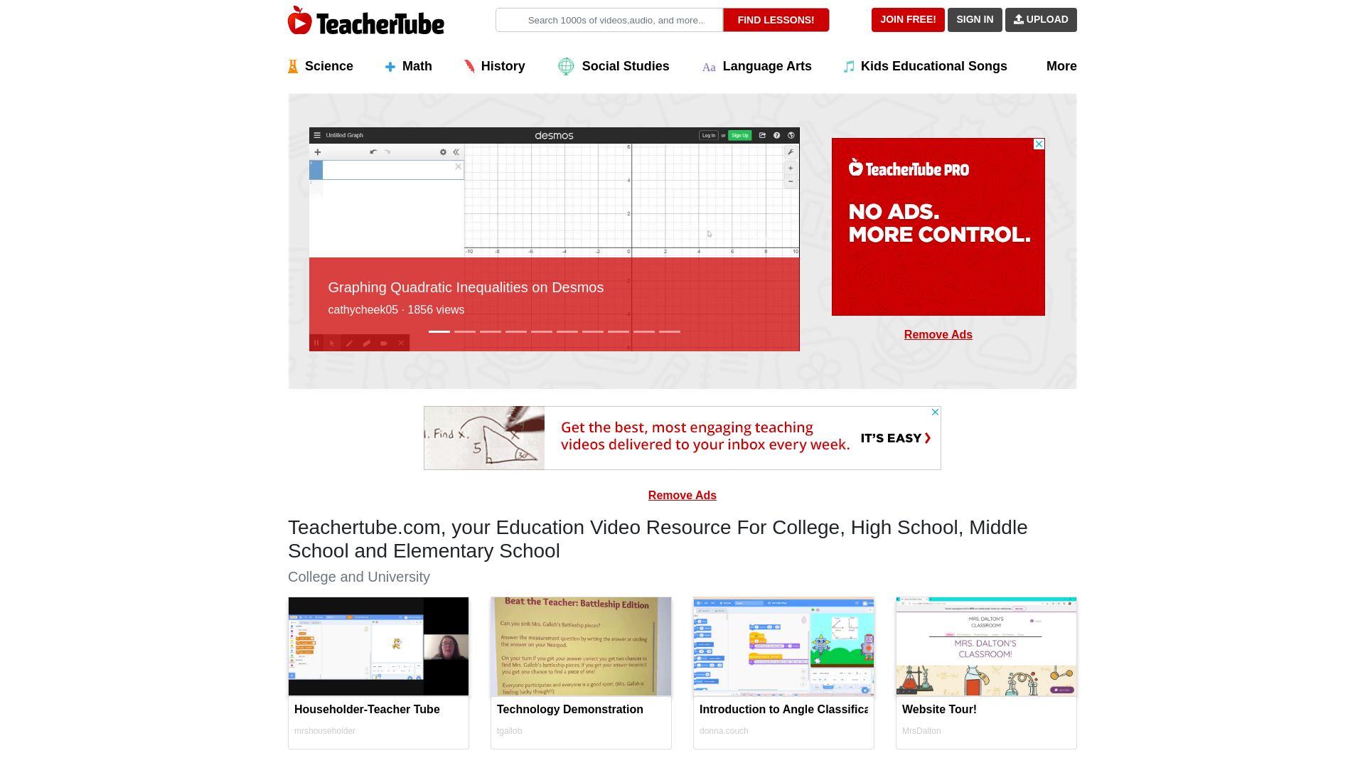 Estado web teachertube.com está   ONLINE
