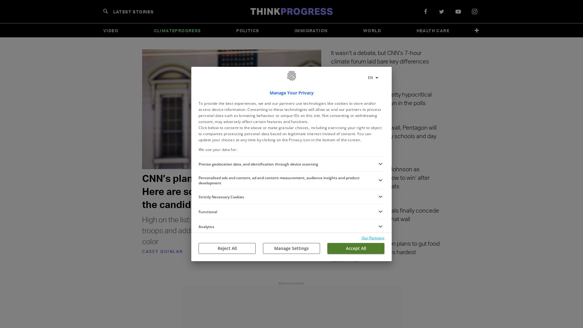 Estado web thinkprogress.org está   ONLINE