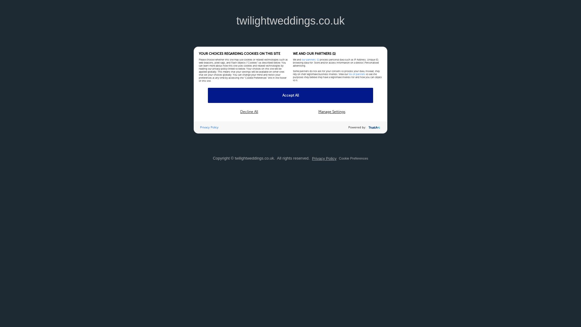 Estado web twilightweddings.co.uk está   ONLINE