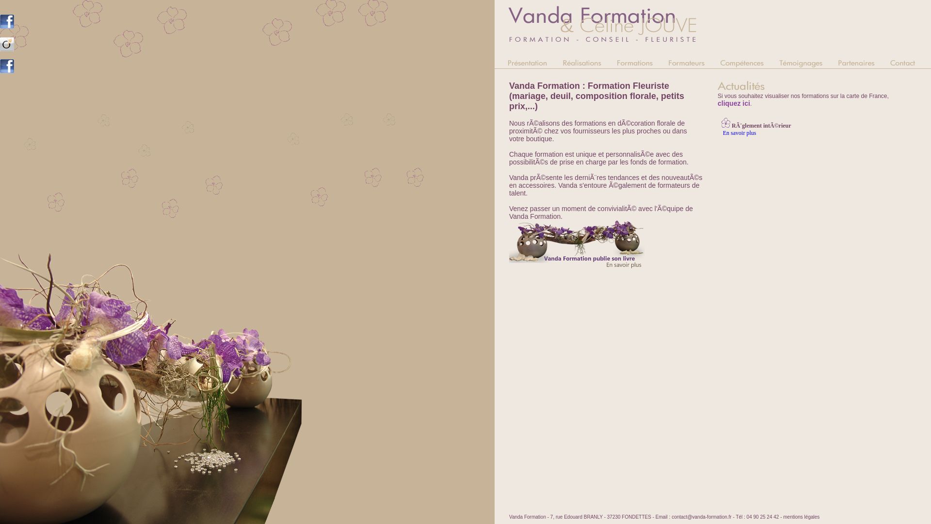 Estado web vanda-formation.fr está   ONLINE