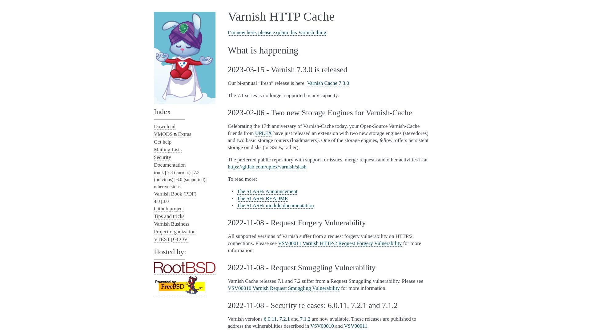 Estado web varnish-cache.org está   ONLINE