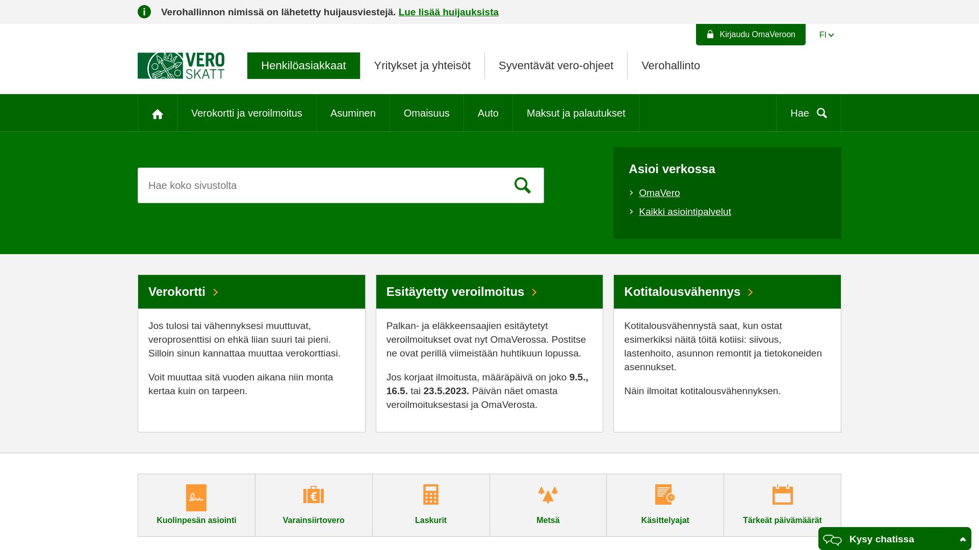 Estado web vero.fi está   ONLINE