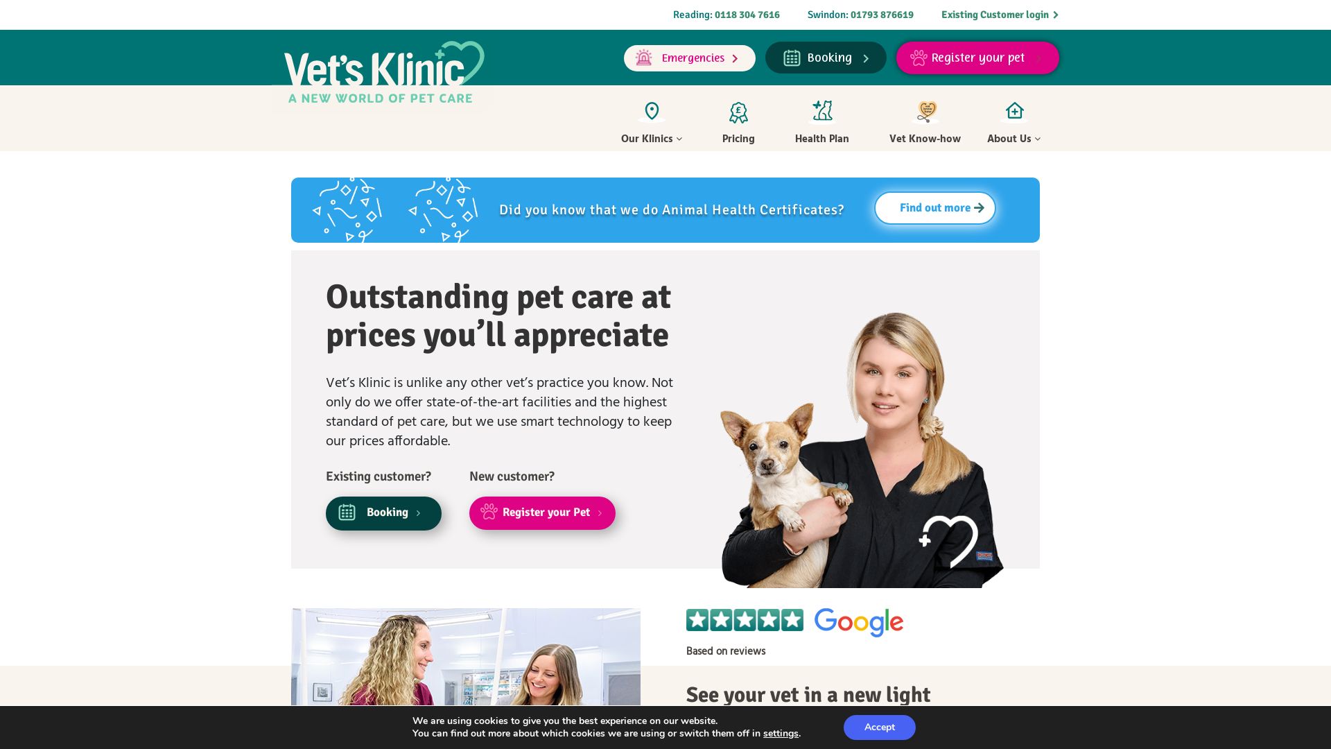 Estado web vetsklinic.co.uk está   ONLINE
