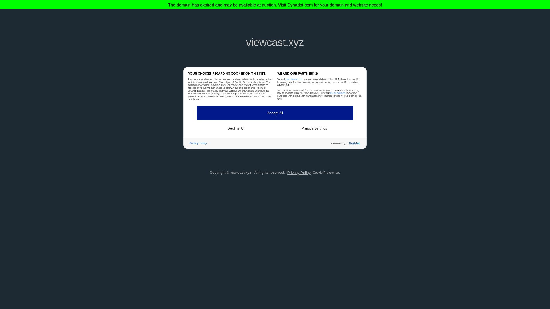Estado web viewcast.xyz está   ONLINE