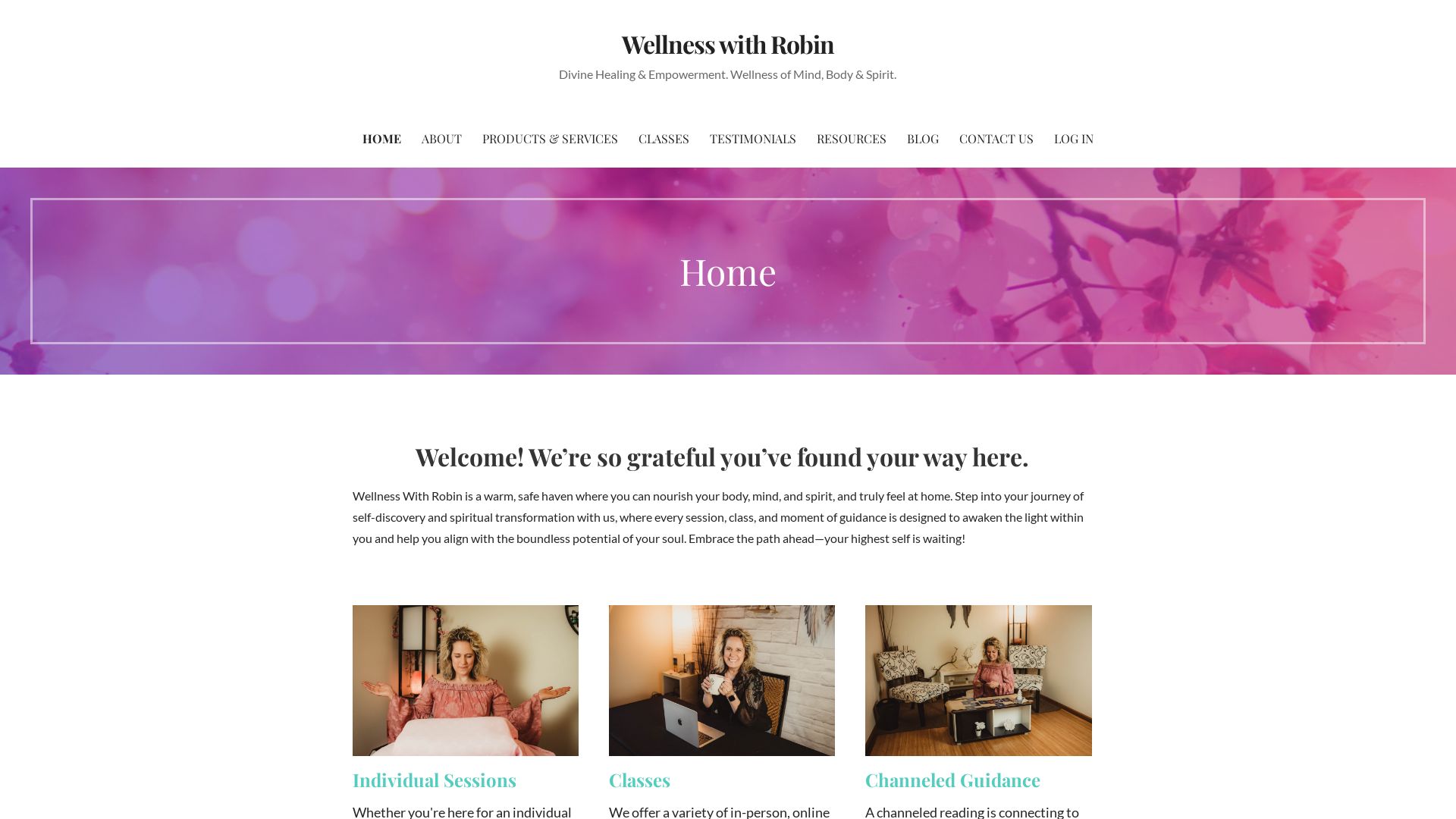 Estado web wellnesswithrobin.com está   ONLINE