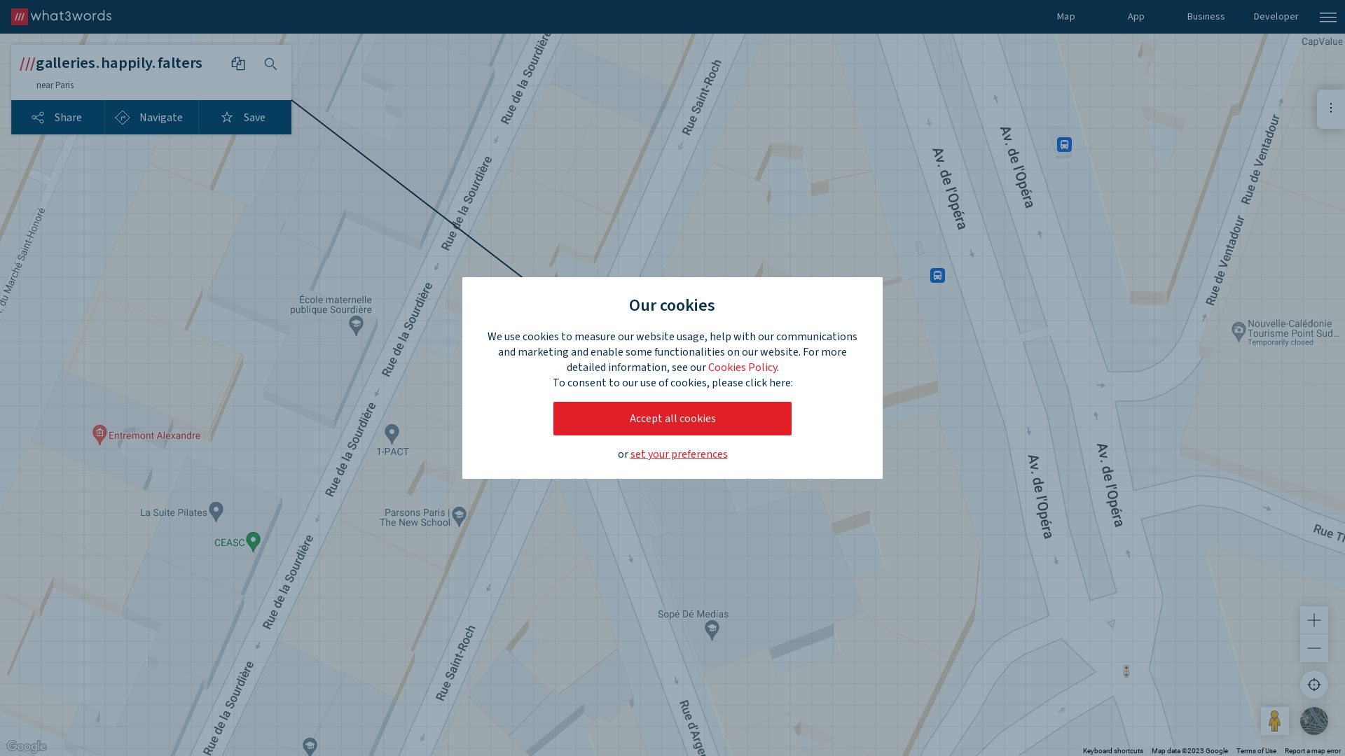 Estado web what3words.com está   ONLINE