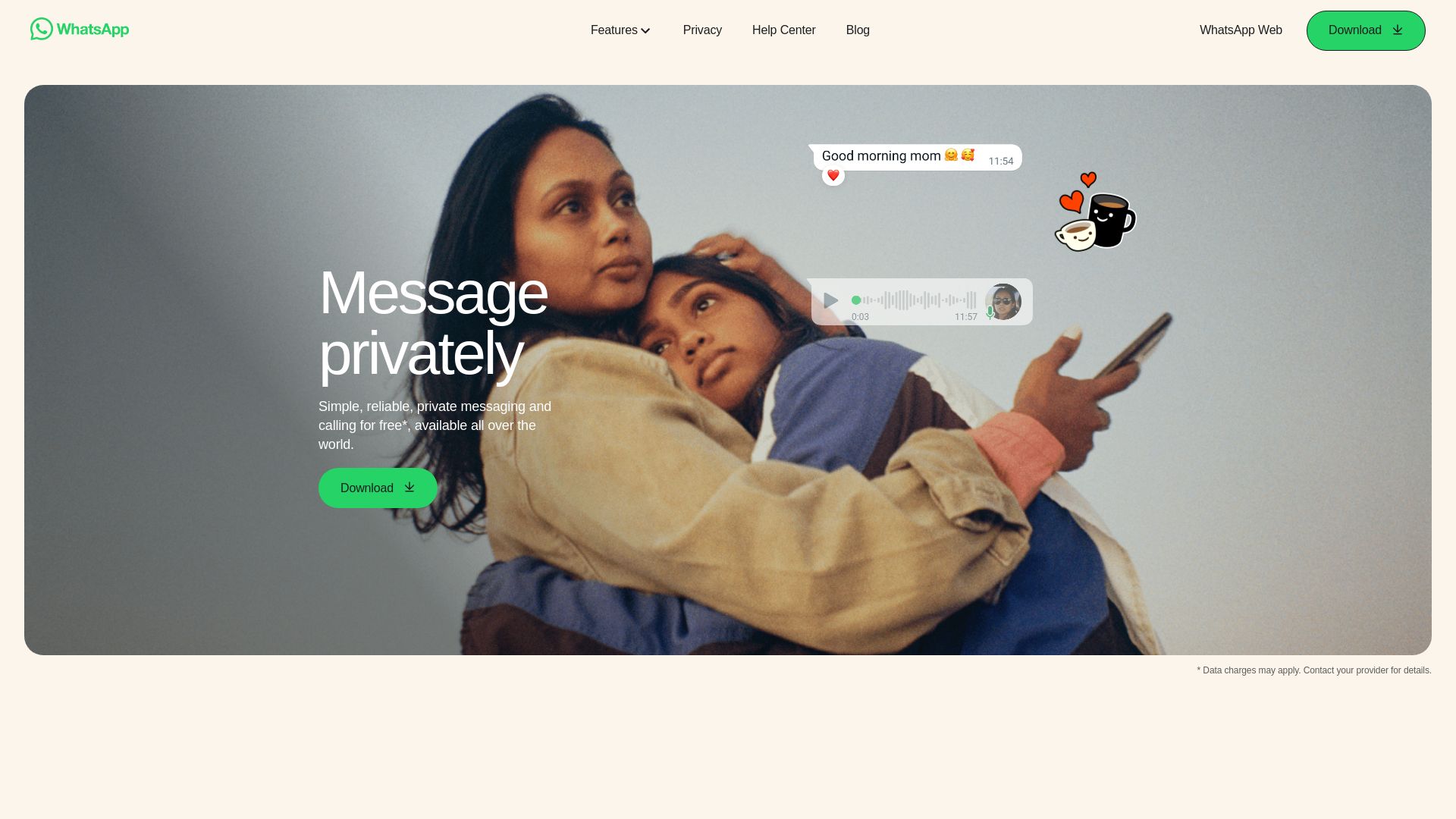 Estado web whatsapp.net está   ONLINE