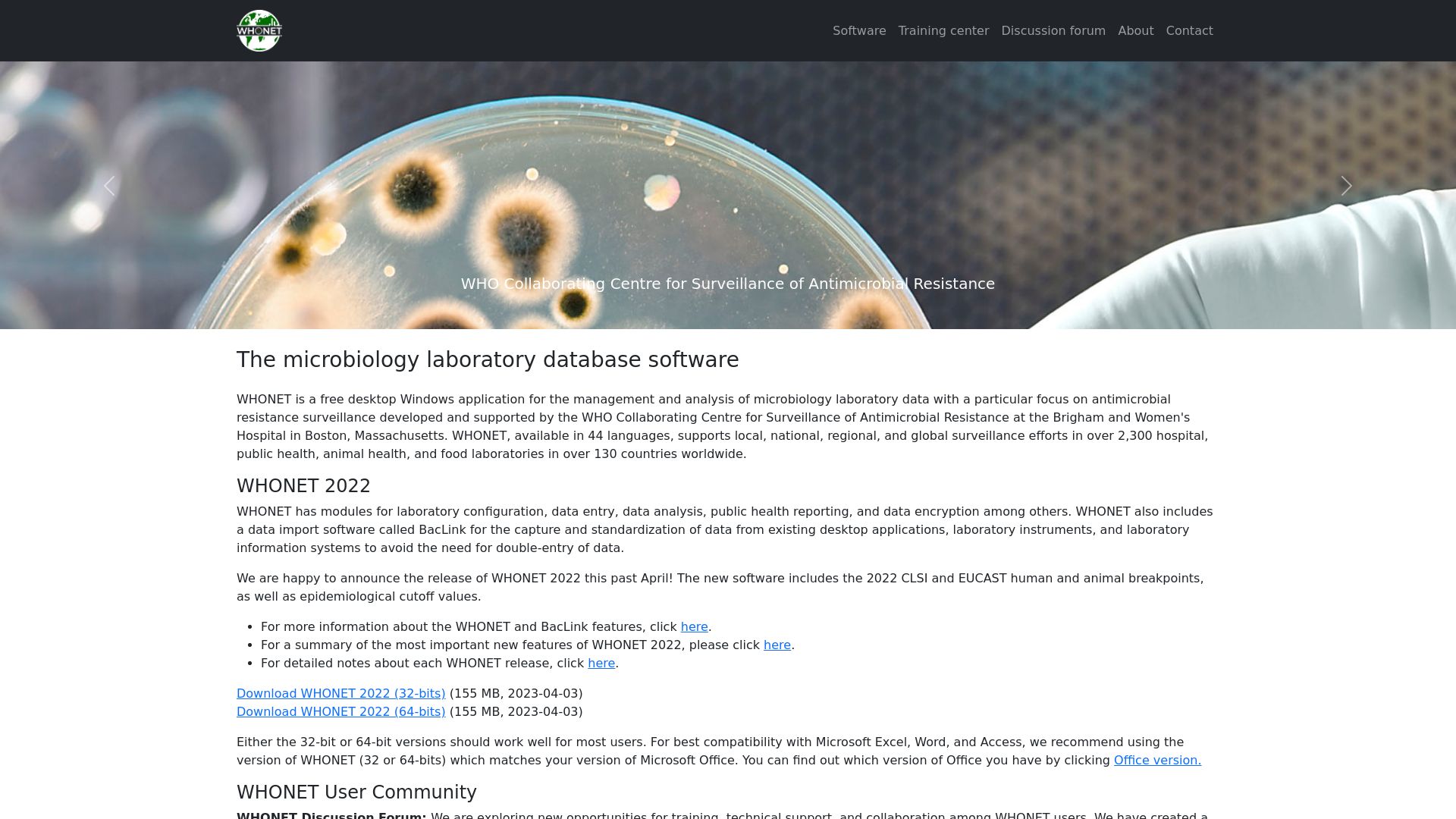 Estado web whonet.org está   ONLINE