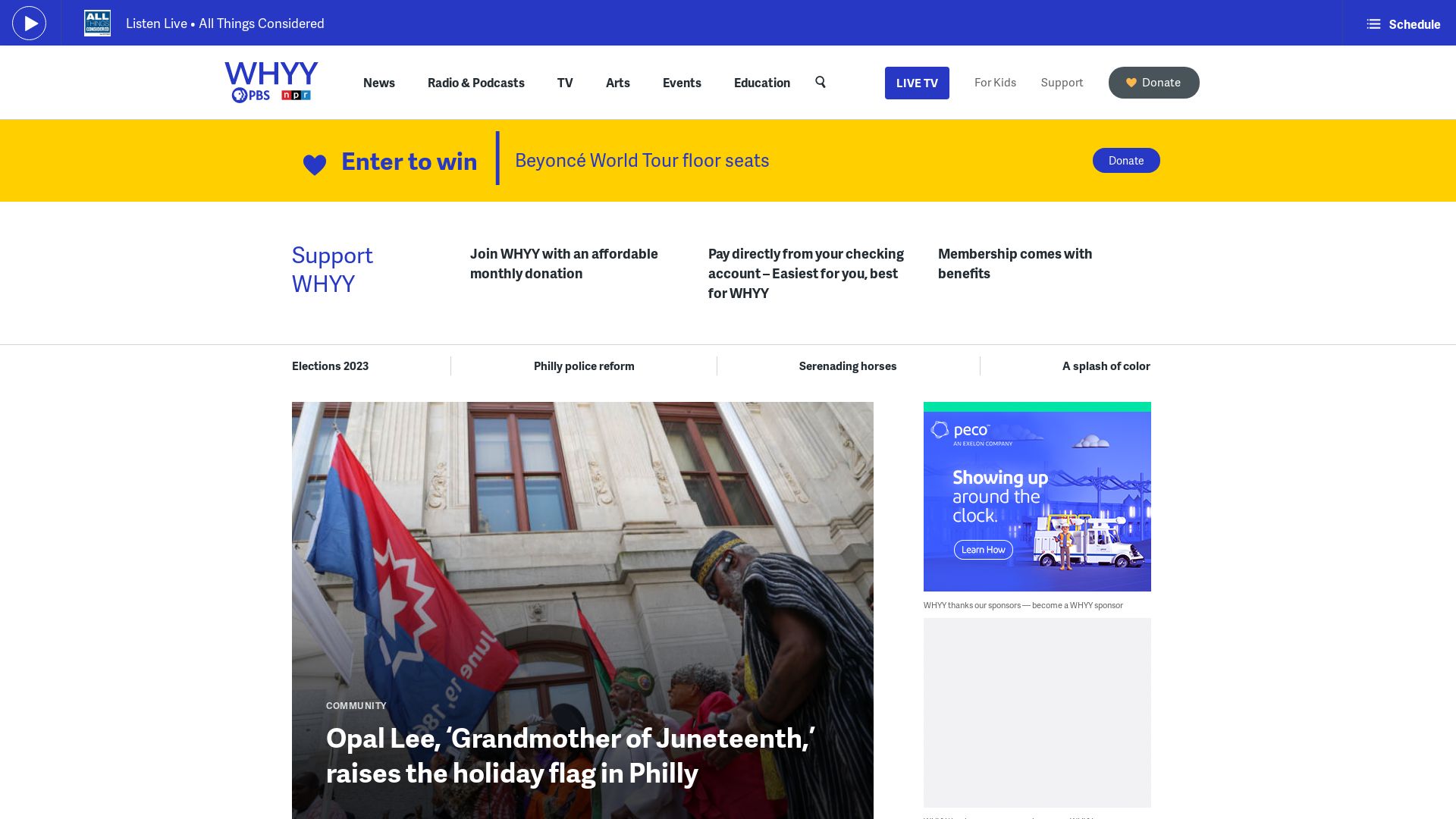 Estado web whyy.org está   ONLINE