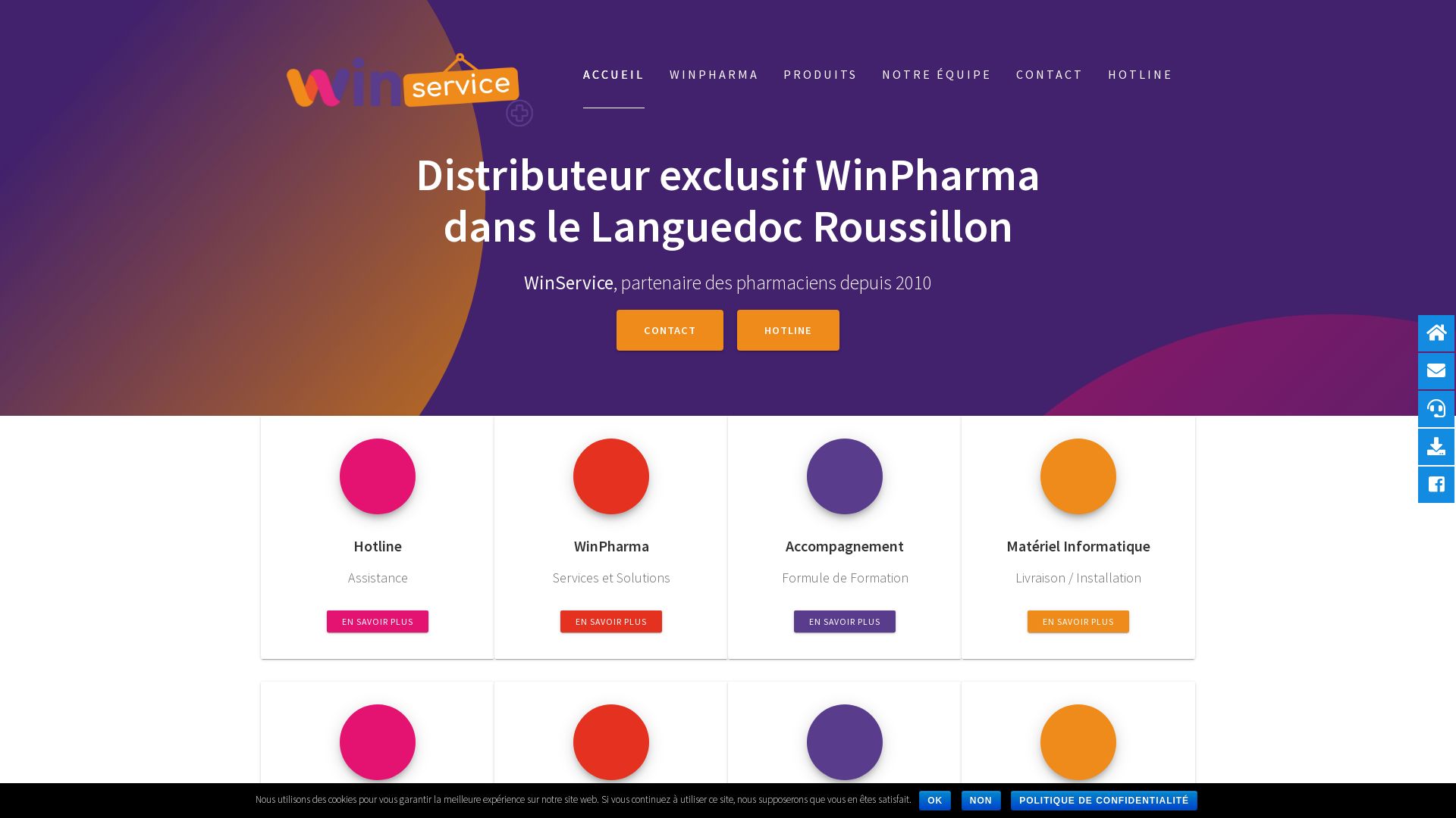 Estado web winservice.fr está   ONLINE