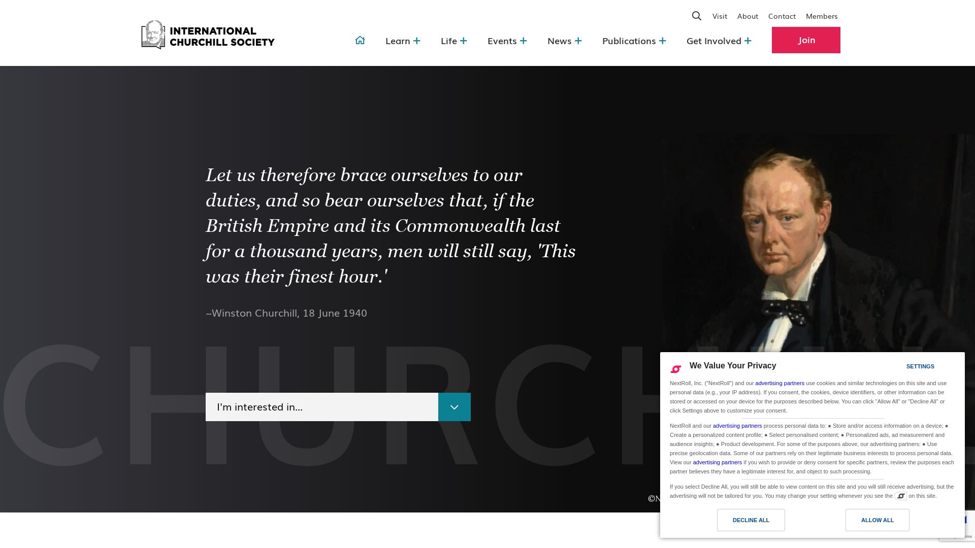 Estado web winstonchurchill.org está   ONLINE