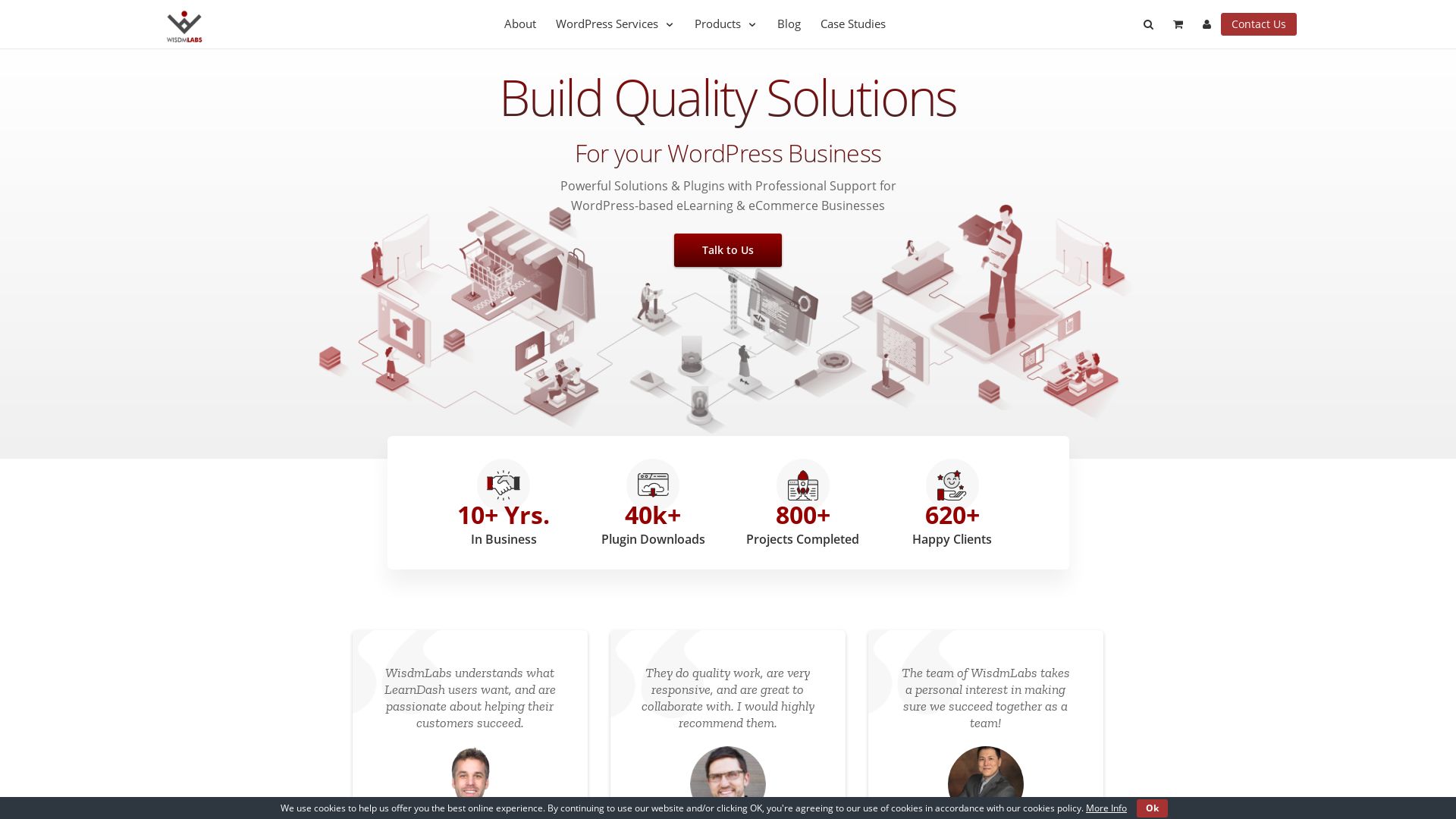 Estado web wisdmlabs.com está   ONLINE