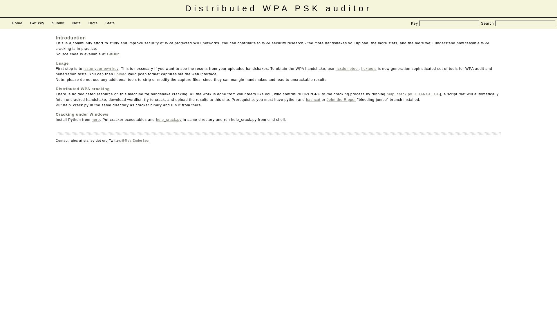 Estado web wpa-sec.stanev.org está   ONLINE