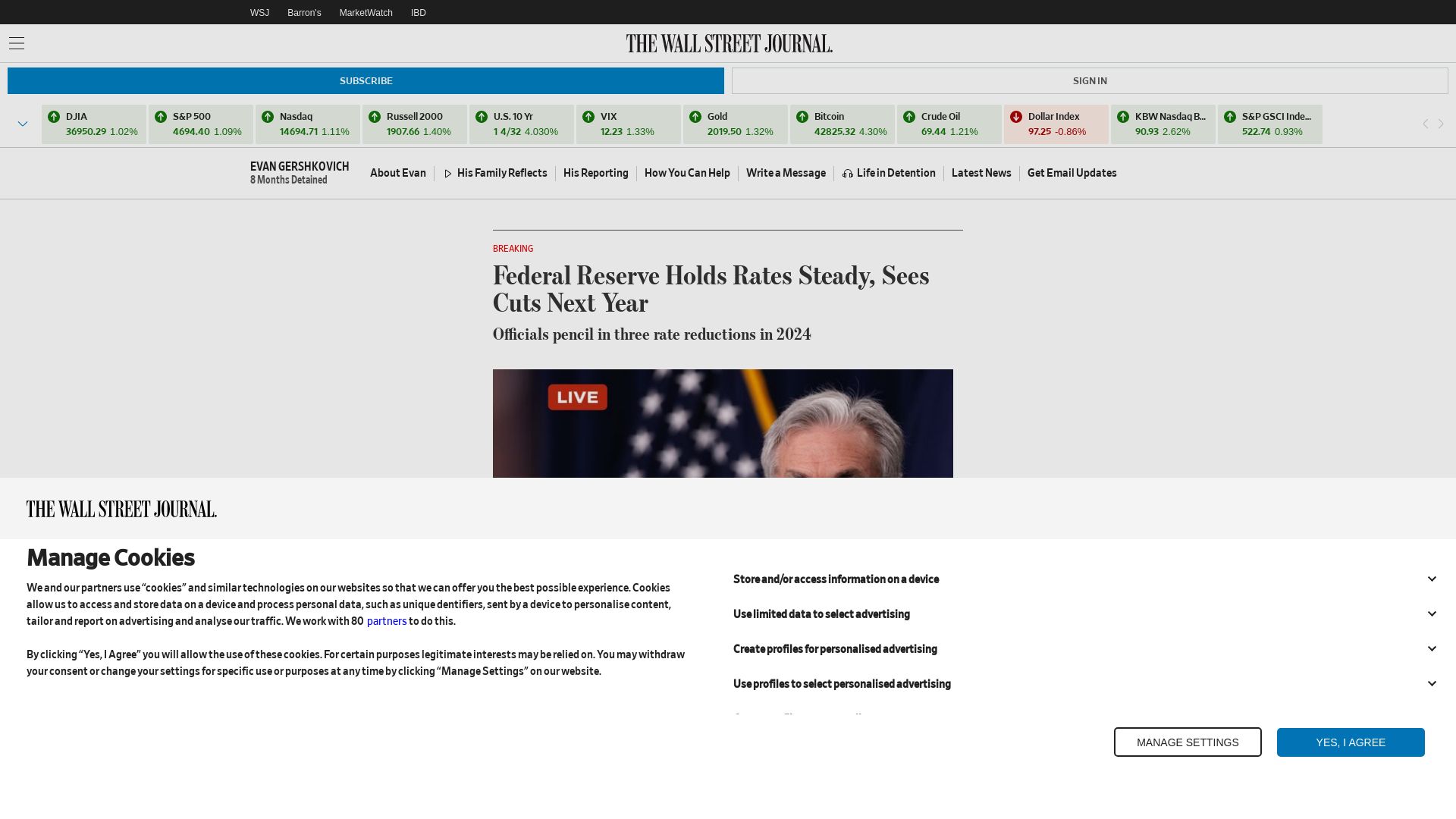 Estado web wsj.com está   ONLINE