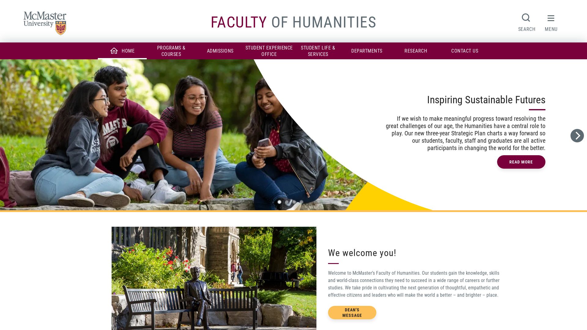 Estado web www.humanities.mcmaster.ca está   ONLINE