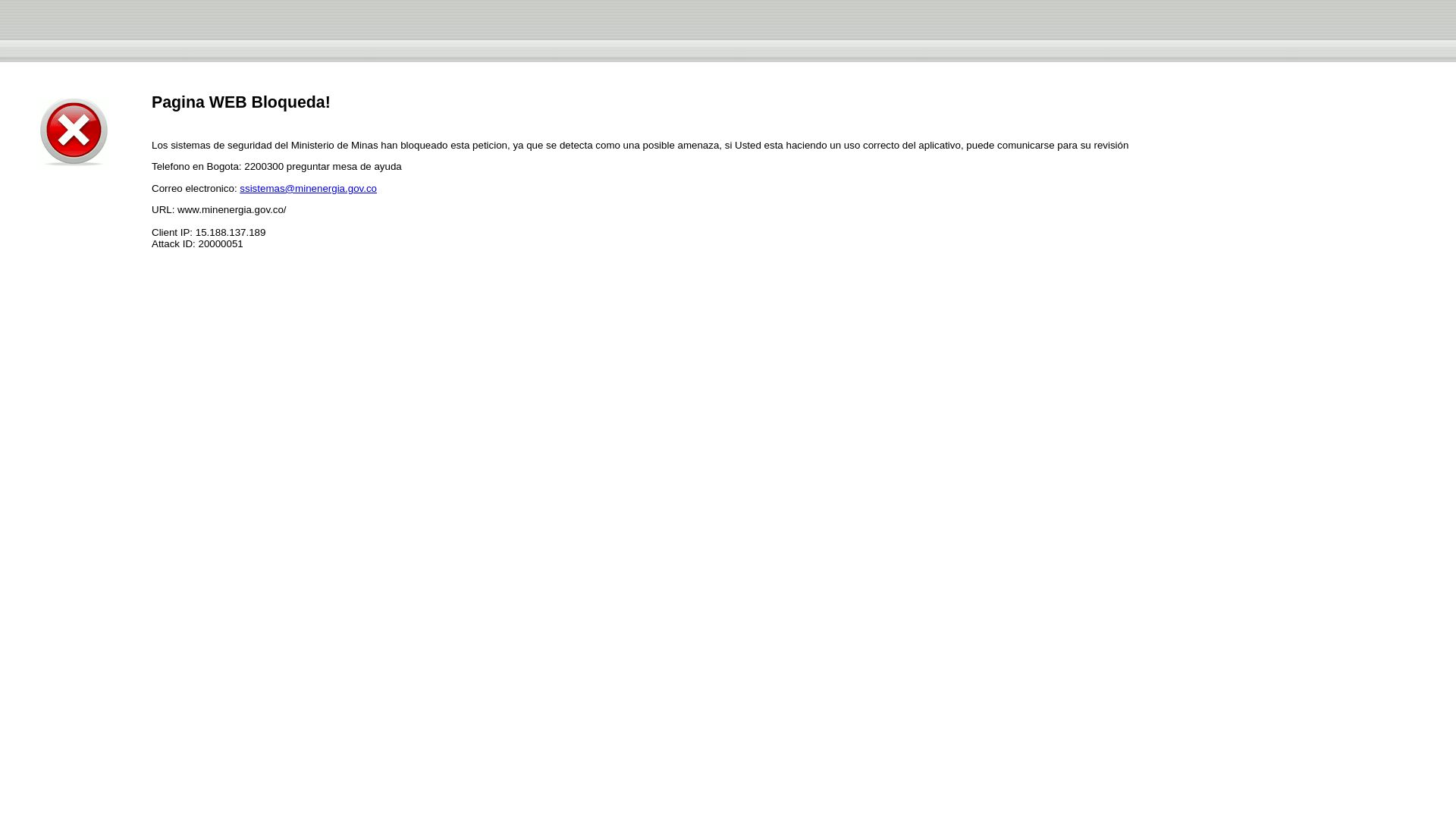 Estado web www.minenergia.gov.co está   ONLINE