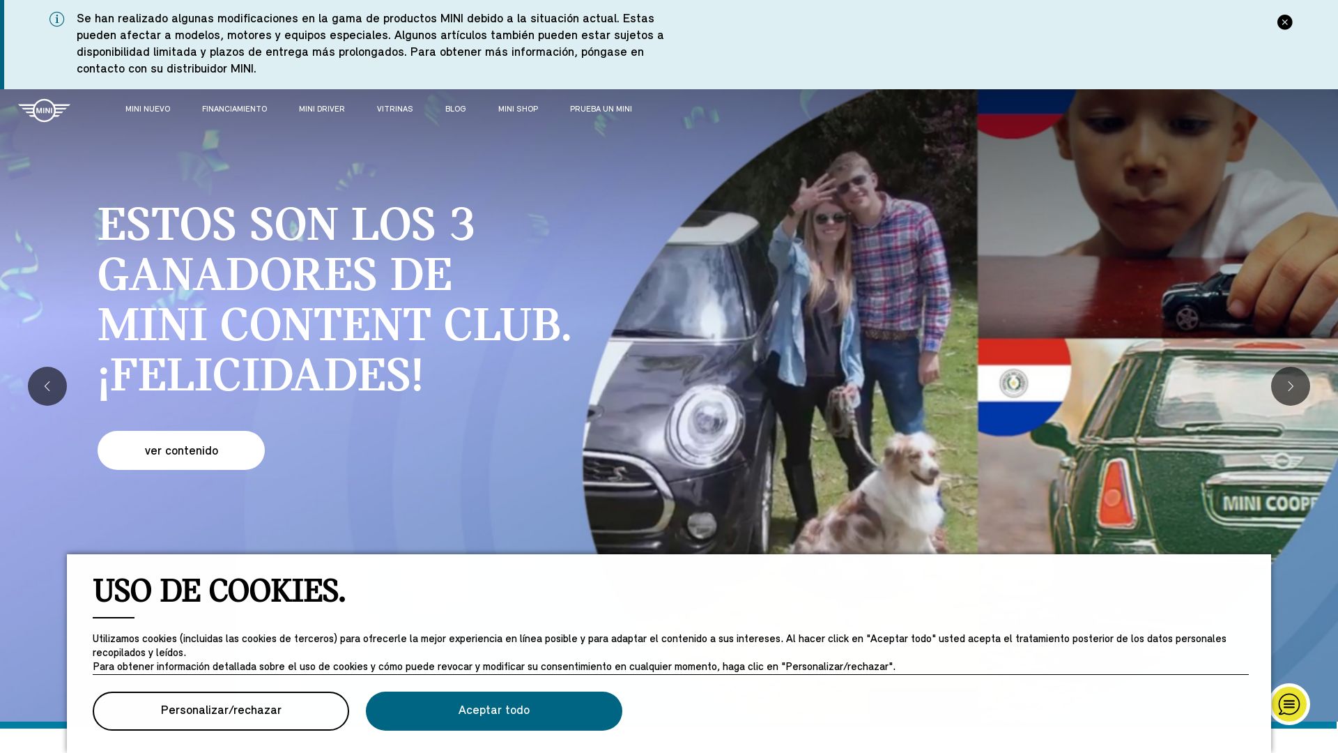 Estado web www.mini.com.co está   ONLINE