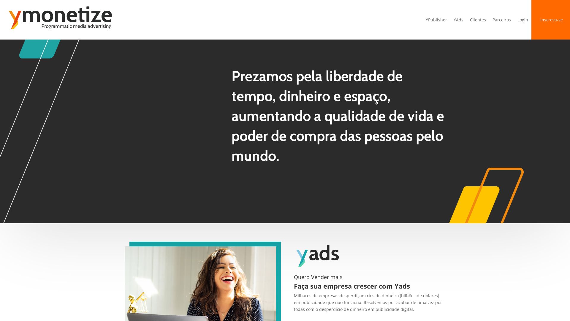 Estado web ymonetize.com está   ONLINE