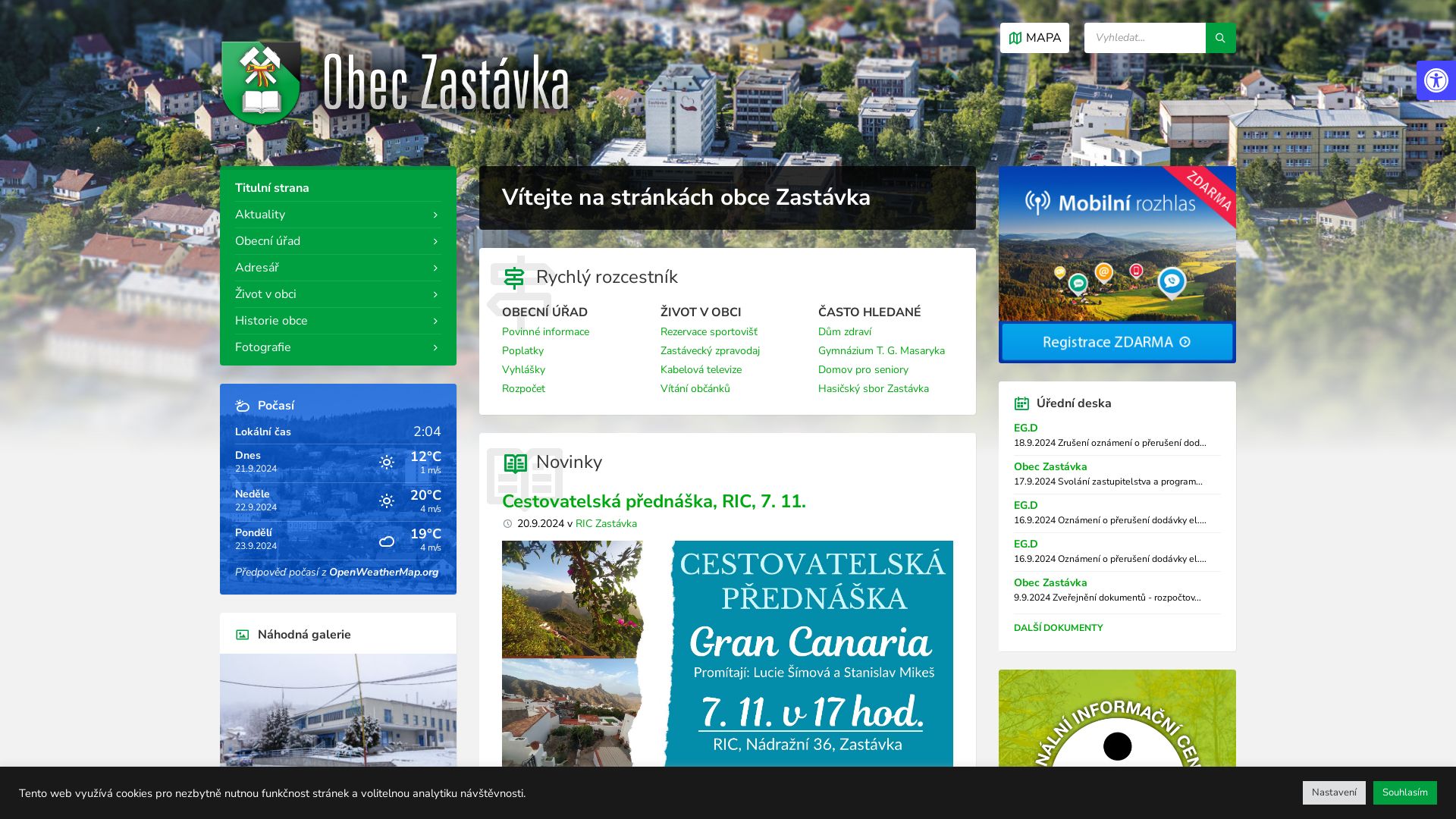Estado web zastavka.cz está   ONLINE